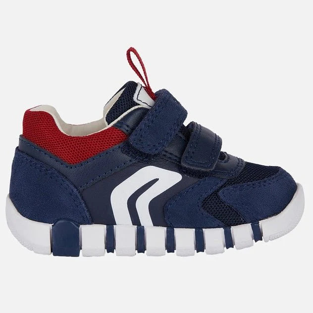 GEOX B Iupidoo B.D Baby Shoe - Navy/DK Red