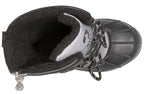 Grey BILLY Ice Winter Boots top view showing insulated interior, ideal for extreme cold, AFO friendly design for kids.