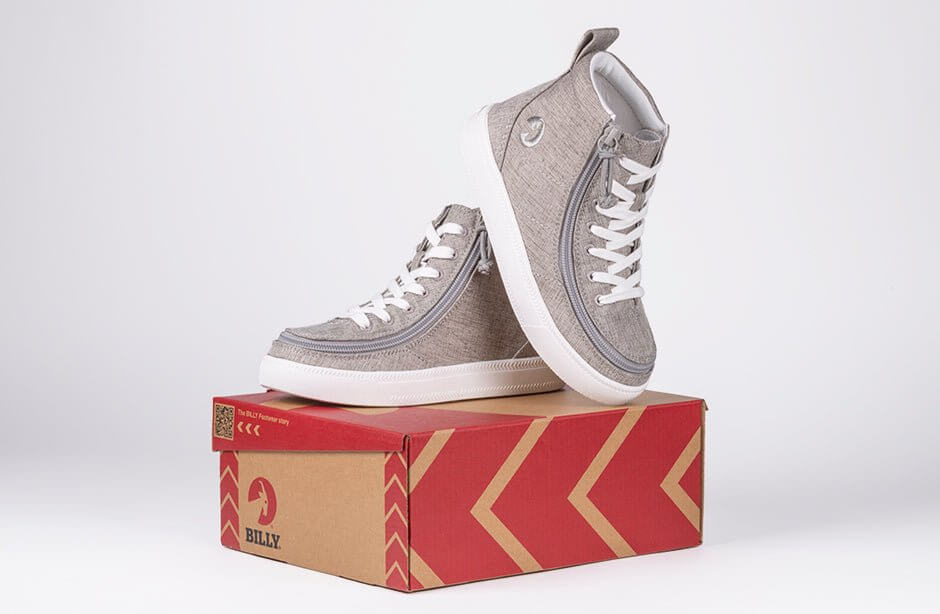 Grey Jersey BILLY Classic Lace Highs - 17007-050 -Shoekid.ca