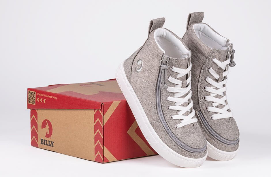 Grey Jersey BILLY Classic Lace Highs - 17007-050 -Shoekid.ca