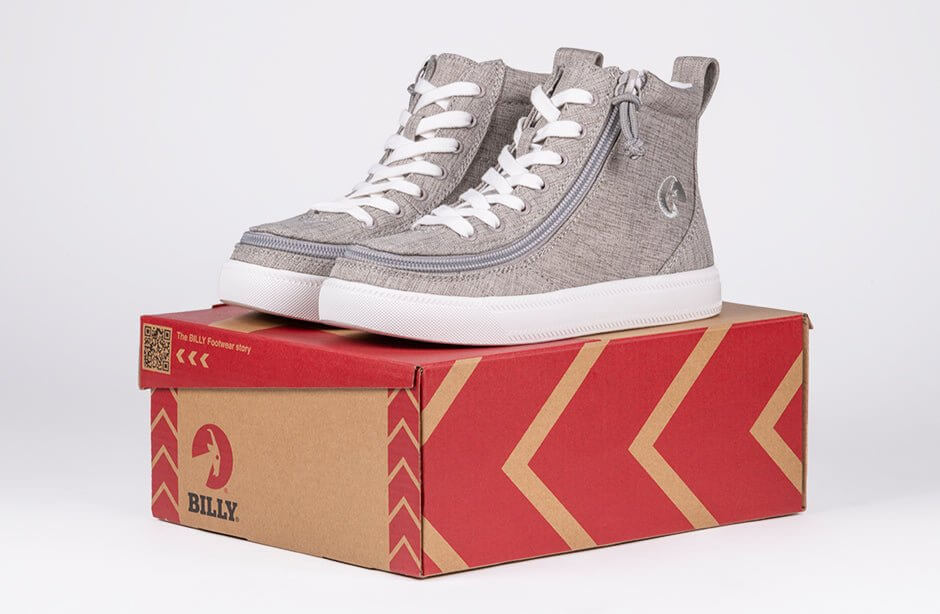 Grey Jersey BILLY Classic Lace Highs - 17007-050 -Shoekid.ca