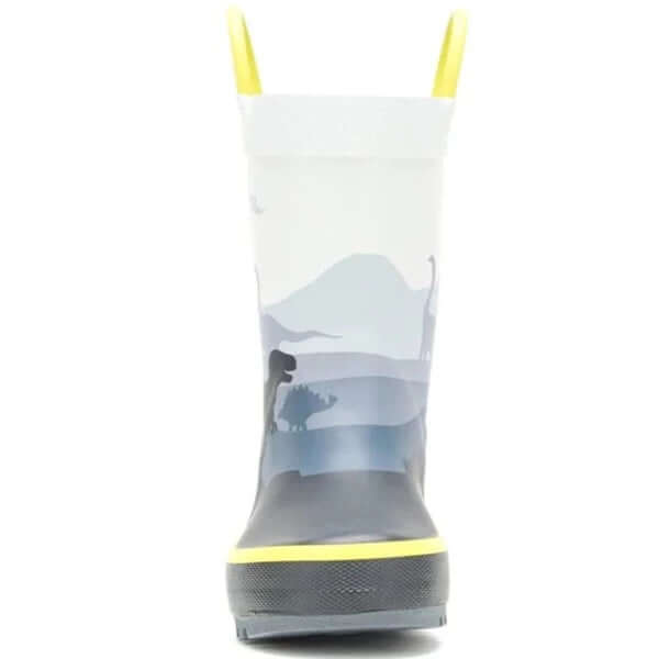 Kamik Kids Gray Dino Boys Toddler Rain Boot - ShoeKid.ca