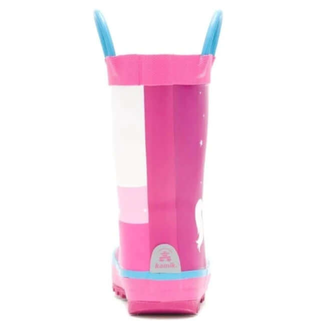Kamik Magenta Unicorn Girls Toddler Little Kids Rain Boot - ShoeKid.ca