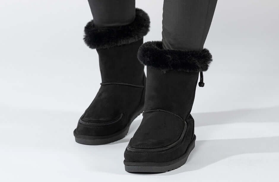 Kids Black BILLY Cozy Boots -Shoekid.ca