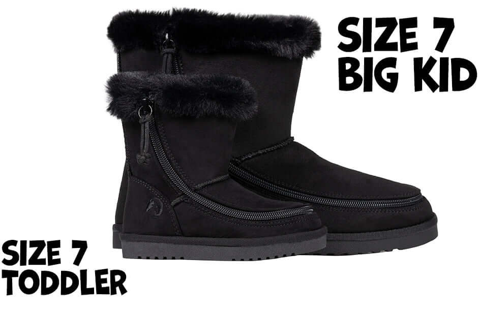 Kids Black BILLY Cozy Boots -Shoekid.ca