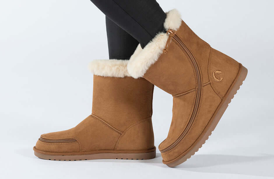 Kids Chestnut BILLY Cozy Boots -Shoekid.ca