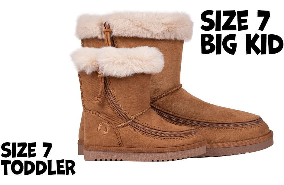 Kids Chestnut BILLY Cozy Boots -Shoekid.ca