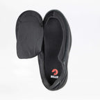 Men's Black to the Floor Leather BILLY Comfort Plush -Shoekid.ca