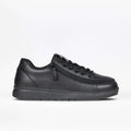 Men's Black to the Floor Leather BILLY Comfort Plush -Shoekid.ca