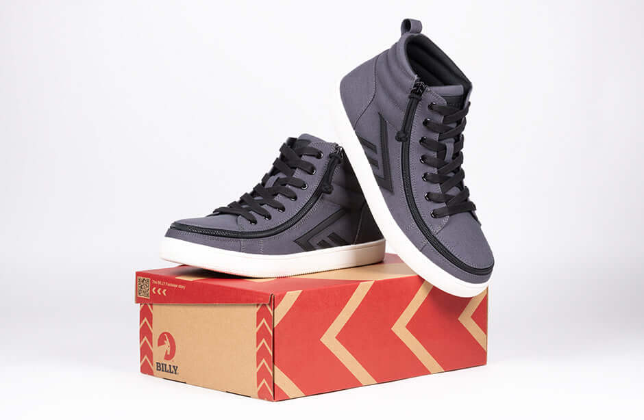 Men's Charcoal/Black BILLY CS 2.0 High Tops -Shoekid.ca