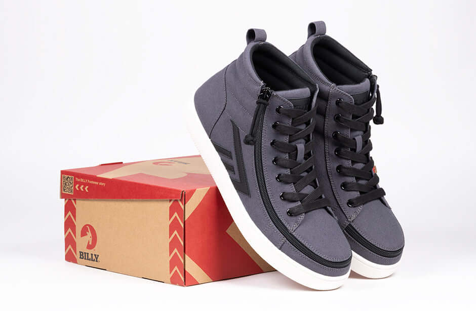 Men's Charcoal/Black BILLY CS 2.0 High Tops -Shoekid.ca