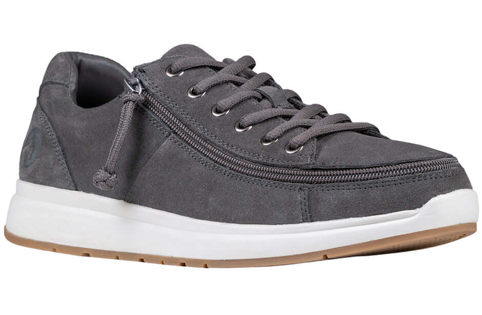 Men's Grey Suede BILLY Comfort Lows (CPMA Approved) -Shoekid.ca