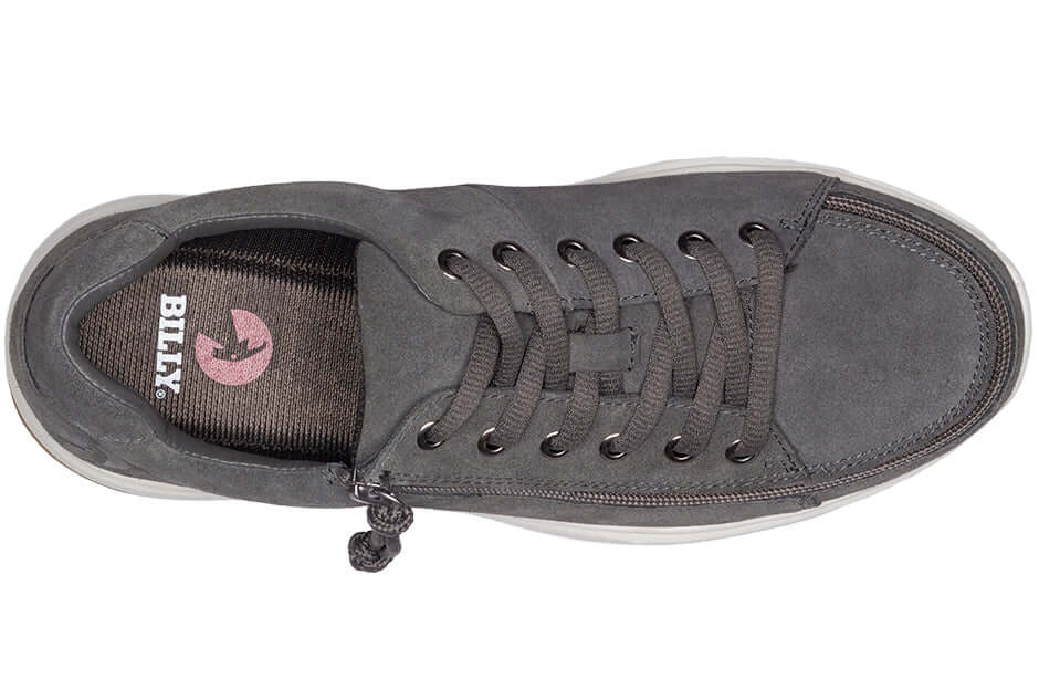 Men's Grey Suede BILLY Comfort Lows (CPMA Approved) -Shoekid.ca