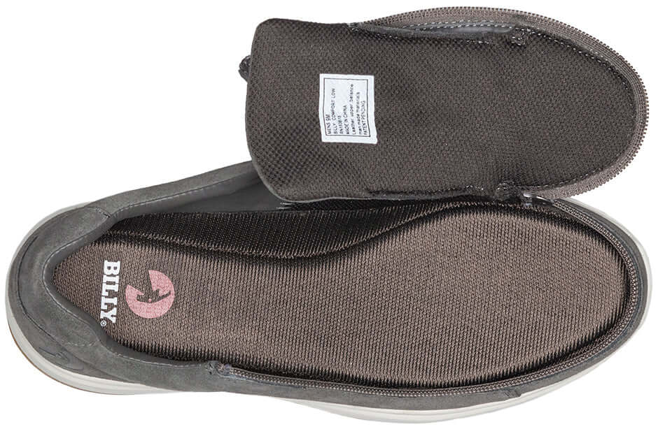 Men's Grey Suede BILLY Comfort Lows (CPMA Approved) -Shoekid.ca