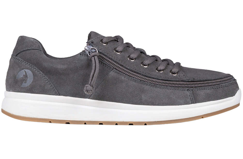 Men's Grey Suede BILLY Comfort Lows (CPMA Approved) -Shoekid.ca