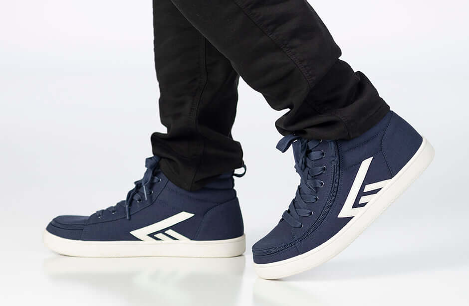 Men's Navy/White BILLY CS 2.0 High Tops -Shoekid.ca