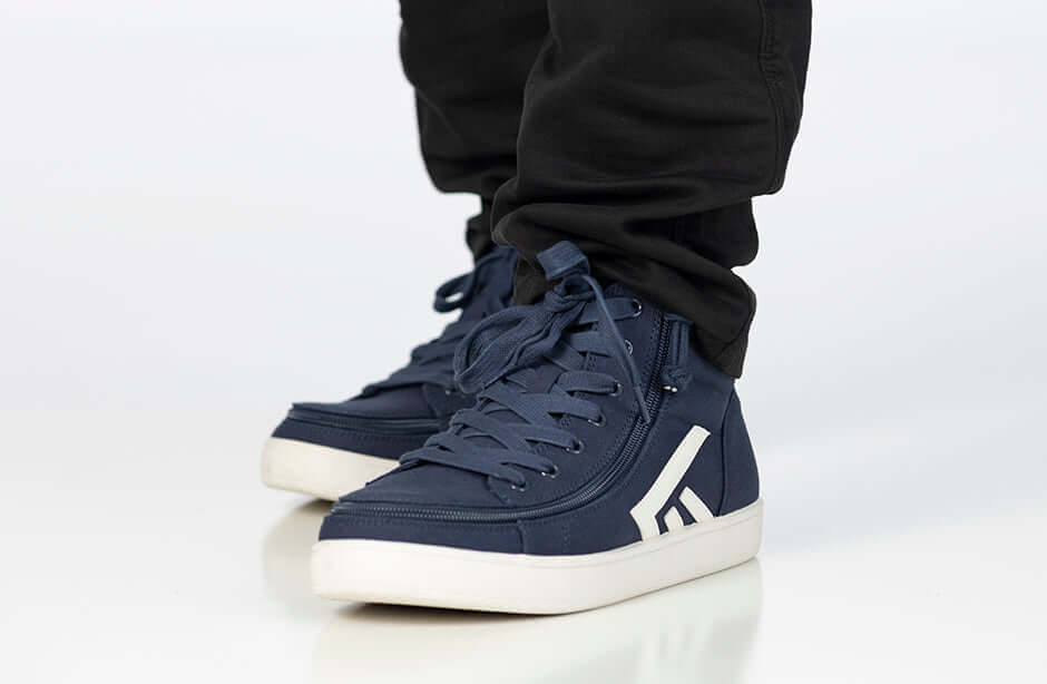 Men's Navy/White BILLY CS 2.0 High Tops -Shoekid.ca