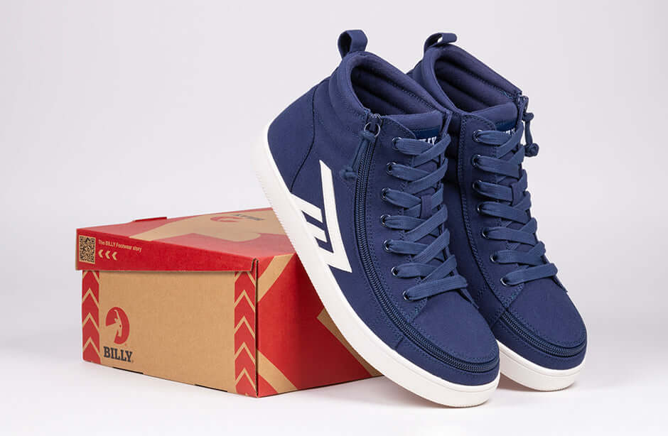 Men's Navy/White BILLY CS 2.0 High Tops -Shoekid.ca