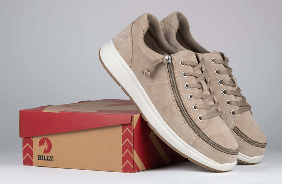 Men's Tan Suede BILLY Comfort Lows (CPMA Approved) -Shoekid.ca