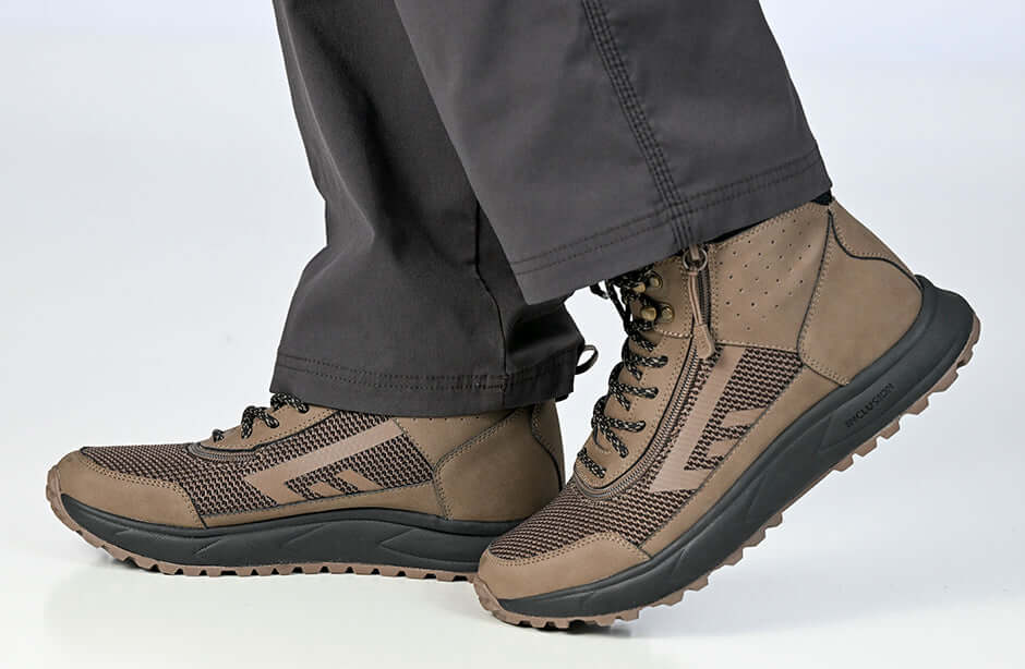 Men's Taupe BILLY Inclusion Trail Boots -Shoekid.ca
