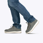 Men's Charcoal Suede BILLY Comfort Plush -Shoekid.ca