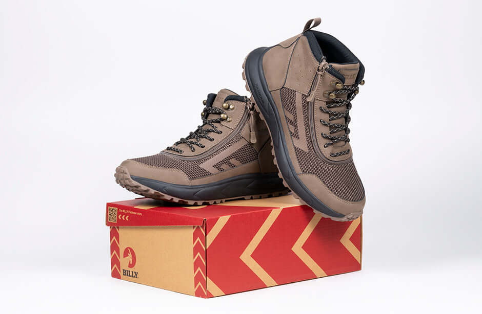 Men's Taupe BILLY Inclusion Trail Boots -Shoekid.ca
