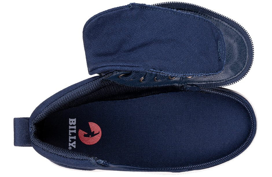 Navy BILLY Classic D|R II High Tops CPMA-Certified AFO-Ready -Shoekid.ca