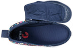 Navy Floral BILLY Goat Classic High Top CPMA Certified AFO-Ready -Shoekid.ca