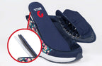 Navy Floral BILLY Goat Classic High Top CPMA Certified AFO-Ready -Shoekid.ca