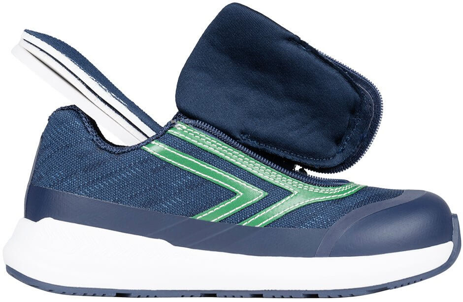 Navy/Green BILLY Goat CPMA Certified AFO-Ready -Shoekid.ca