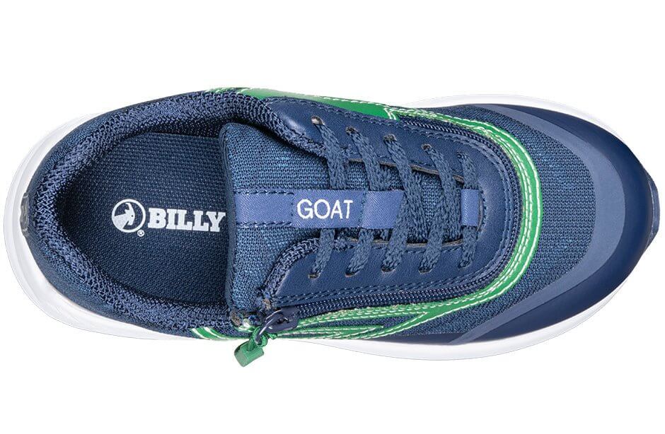 Navy/Green BILLY Goat CPMA Certified AFO-Ready -Shoekid.ca