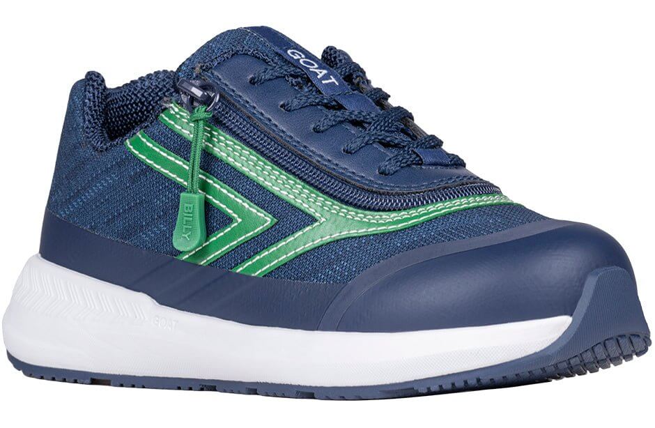 Navy/Green BILLY Goat CPMA Certified AFO-Ready -Shoekid.ca