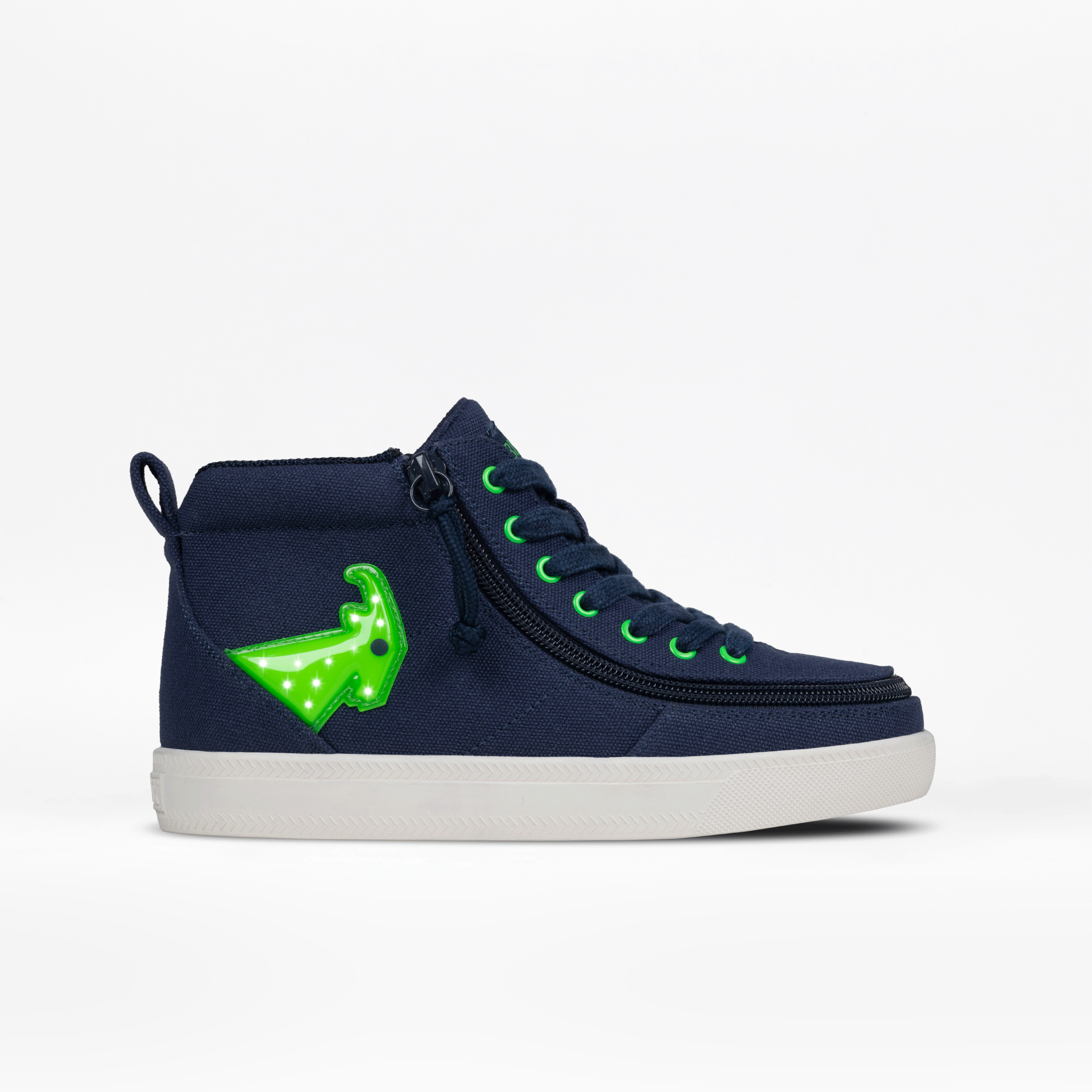 Navy/Green Light Ups BILLY Classic D|R High -Shoekid.ca