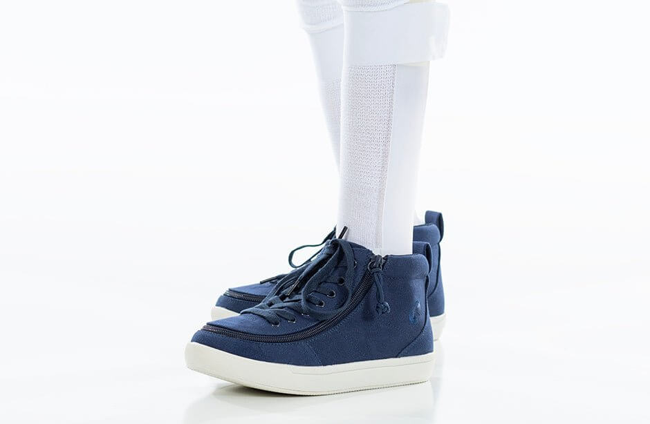 Navy BILLY Classic D|R II High Tops CPMA-Certified AFO-Ready -Shoekid.ca