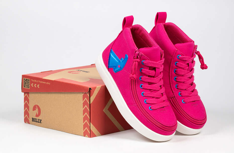Pink/Blue Light Ups BILLY Classic D|R High Tops -Shoekid.ca
