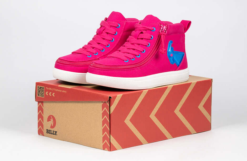 Pink/Blue Light Ups BILLY Classic D|R High Tops -Shoekid.ca