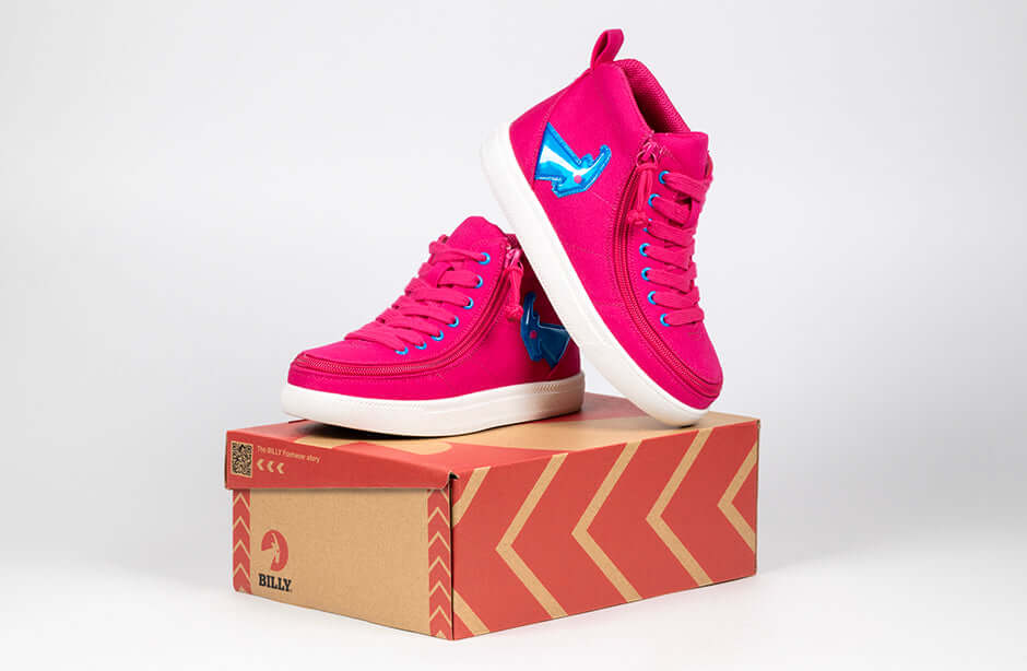 Pink/Blue Light Ups BILLY Classic D|R High Tops -Shoekid.ca
