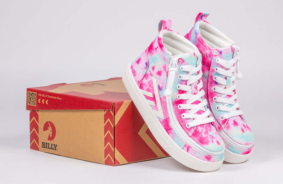 Pink Watercolor BILLY CS High Tops 2.0 -Shoekid.ca