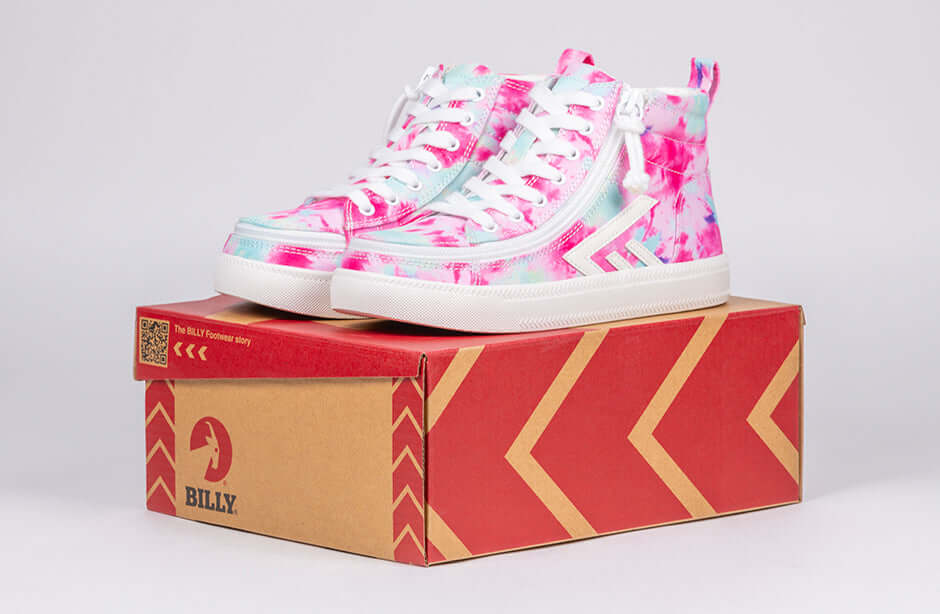 Pink Watercolor BILLY CS High Tops 2.0 -Shoekid.ca