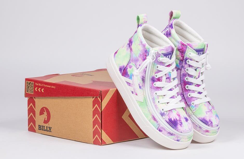 Purple Watercolor BILLY CS High Tops 2.0 -Shoekid.ca