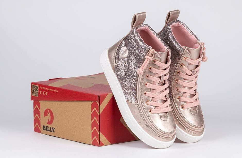Rose Gold V2 Unicorn BILLY Classic Lace Highs - 22100-680 -Shoekid.ca