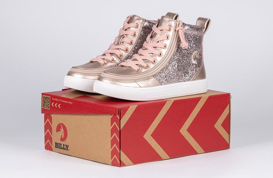 Rose Gold V2 Unicorn BILLY Classic Lace Highs - 22100-680 -Shoekid.ca