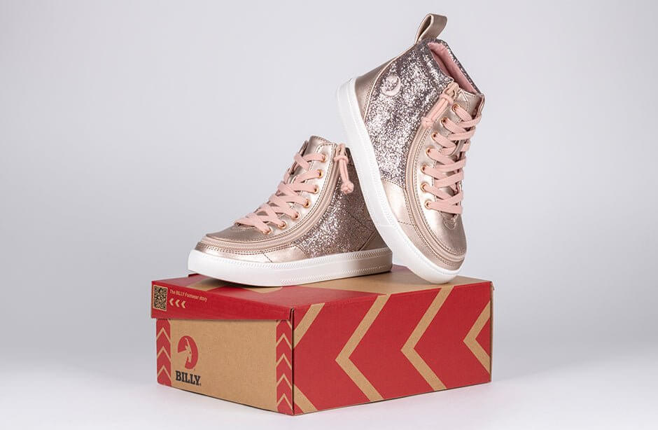 Rose Gold V2 Unicorn BILLY Classic Lace Highs - 22100-680 -Shoekid.ca