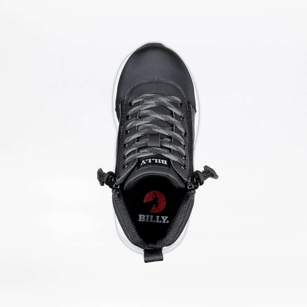 Rugged Black BILLY Goat Dual Zipper High Tops CPMA Certified AFO-Ready -Shoekid.ca