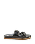 Women's Vince Camuto Kenendys Leather Slide Sandal – Black