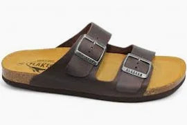 Men's Plakton Barna Oil Leather Two-Strap Sandal