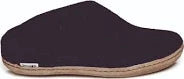 Glerups Slip-on Women's - Charcoal, Leather Sole