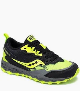 Saucony Peregrine KDZ Shield - Black/Lime - Boys'
