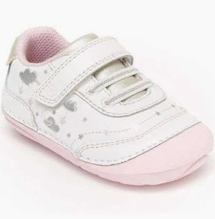Stride Rite SM Adalyn Toddler Shoe - White/Silver