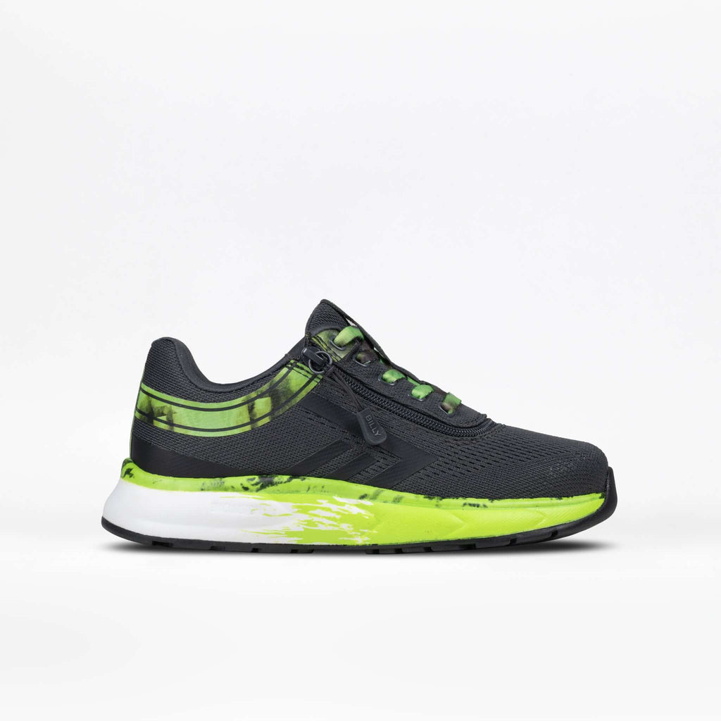Smoke/Lime Fire BILLY Sport Inclusion -Shoekid.ca